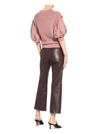 Ba&Sh Pullover Samoa Im Materialmix rosa