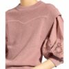 Ba&Sh Pullover Samoa Im Materialmix rosa