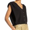 Ba&Sh Stricktop Lony schwarz