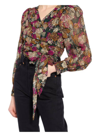 Ba&Sh Wickelbluse Leia Mit Glitzergarn gruen