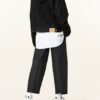 Balenciaga Jeansjacke Mit Sweatbesatz schwarz