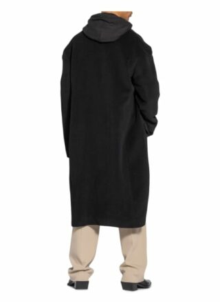 Balenciaga Mantel Mit Alpaka schwarz