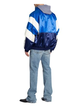 Balenciaga Oversized-Blouson blau