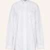 Balenciaga Oversized-Hemdbluse weiss