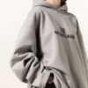Balenciaga Oversized-Hoodie grau