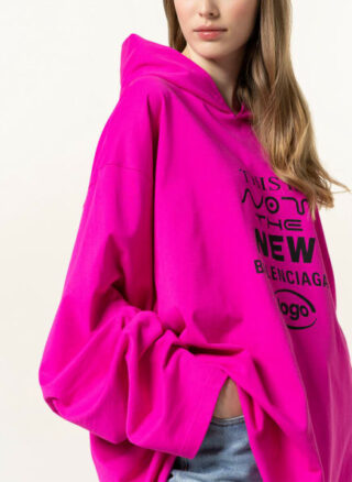 Balenciaga Oversized-Hoodie pink