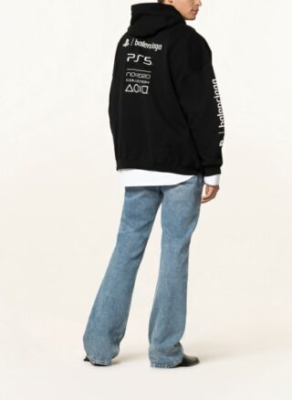 Balenciaga Oversized-Hoodie Herren, Schwarz