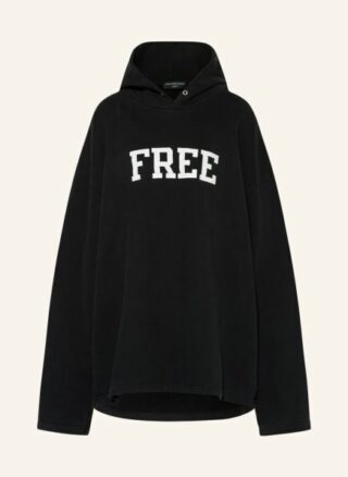 Balenciaga Oversized-Hoodie schwarz