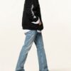 Balenciaga Oversized-Hoodie Herren, Schwarz