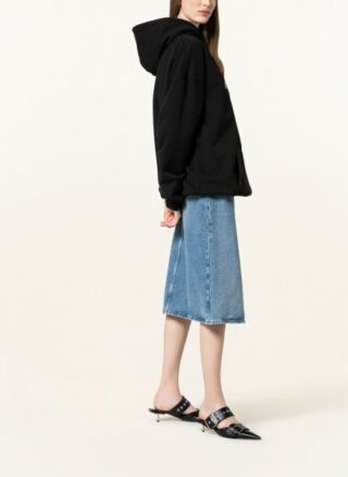 Balenciaga Oversized-Hoodie Damen, Schwarz