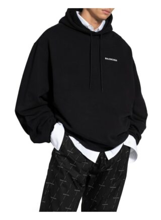 Balenciaga Oversized-Hoodie schwarz
