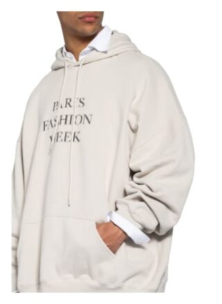 Balenciaga Oversized-Hoodie weiss
