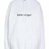 Balenciaga Oversized-Hoodie weiss