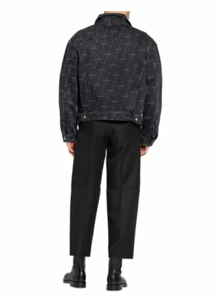 Balenciaga Oversized-Jeansjacke schwarz