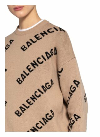 Balenciaga Oversized-Pullover beige