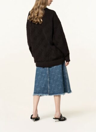 Balenciaga Oversized-Pullover Damen, Schwarz