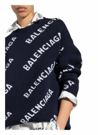 Balenciaga Oversized-Pullover schwarz