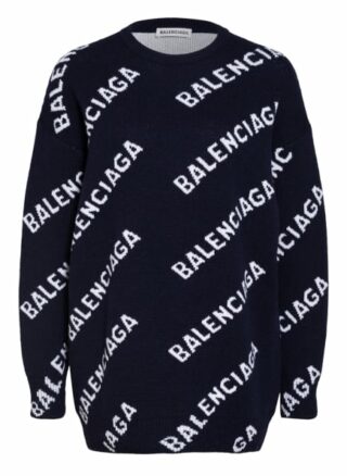 Balenciaga Oversized-Pullover schwarz
