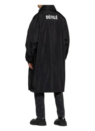 Balenciaga Oversized-Regenmantel schwarz