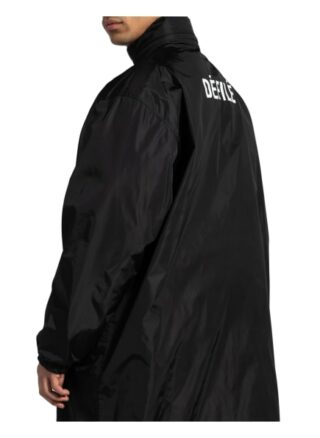 Balenciaga Oversized-Regenmantel schwarz