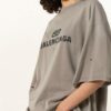 Balenciaga Oversized-Shirt grau