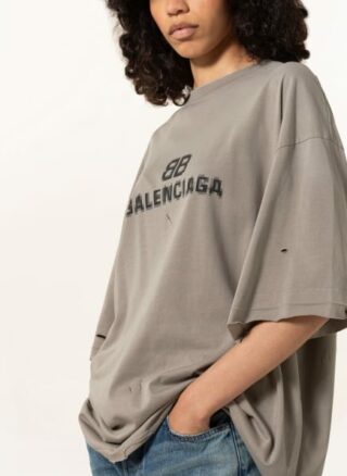 Balenciaga Oversized-Shirt grau