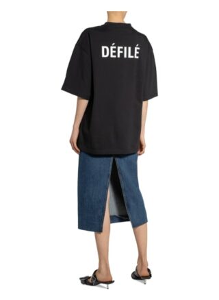Balenciaga Oversized-Shirt Damen, Schwarz