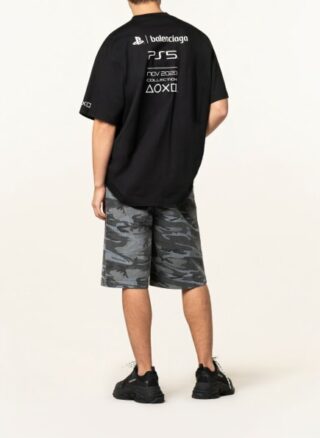 Balenciaga Oversized-Shirt Herren, Schwarz