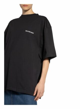 Balenciaga Oversized-Shirt Damen, Schwarz