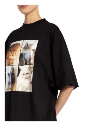 Balenciaga Oversized-Shirt schwarz
