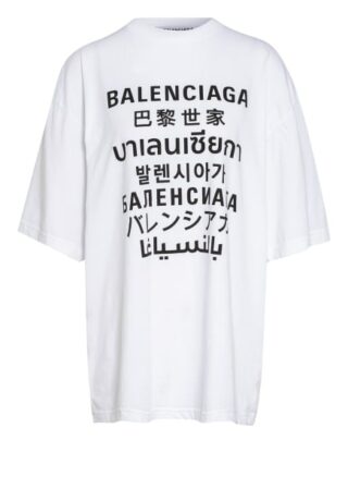 Balenciaga Oversized-Shirt Damen, Weiß