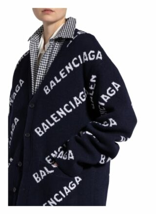Balenciaga Oversized-Strickjacke schwarz