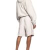 Balenciaga Oversized-Sweatshorts weiss
