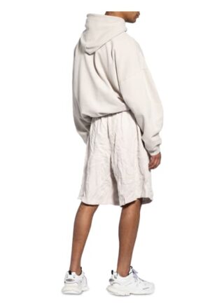 Balenciaga Oversized-Sweatshorts weiss