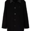 Balenciaga Oversized-Wollmantel schwarz