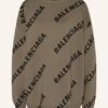Balenciaga Ovesized-Pullover gruen