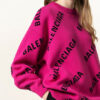 Balenciaga Ovesized-Pullover pink