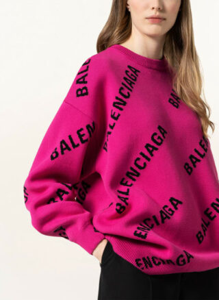 Balenciaga Ovesized-Pullover pink