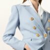 Balmain Blazer Damen, Blau