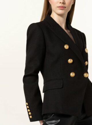 Balmain Blazer Damen, Schwarz