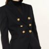 Balmain Blazer Damen, Schwarz