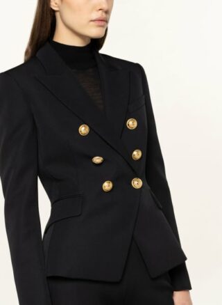Balmain Blazer Damen, Schwarz