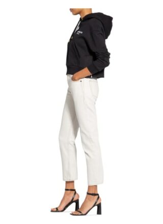 Balmain Cropped-Hoodie schwarz