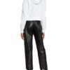 Balmain Cropped-Hoodie weiss