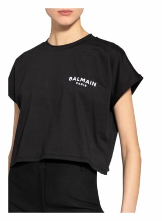 Balmain Cropped-Shirt schwarz