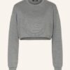 Balmain Cropped-Sweatshirt grau