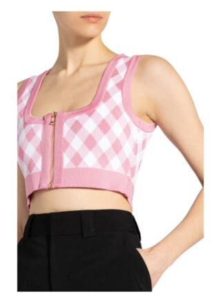 Balmain Cropped-Top rosa