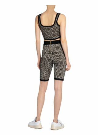 Balmain Cropped-Top schwarz