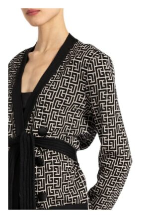 Balmain Jacquard-Strickhülle Mit Leinen beige