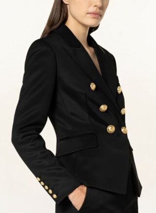 Balmain Jerseyblazer schwarz